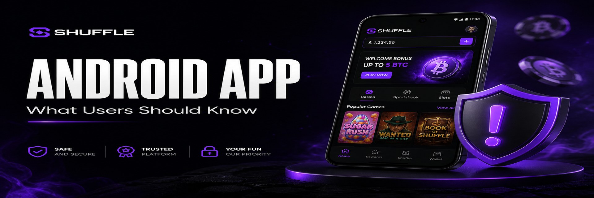 Shuffle Casino Android App banner